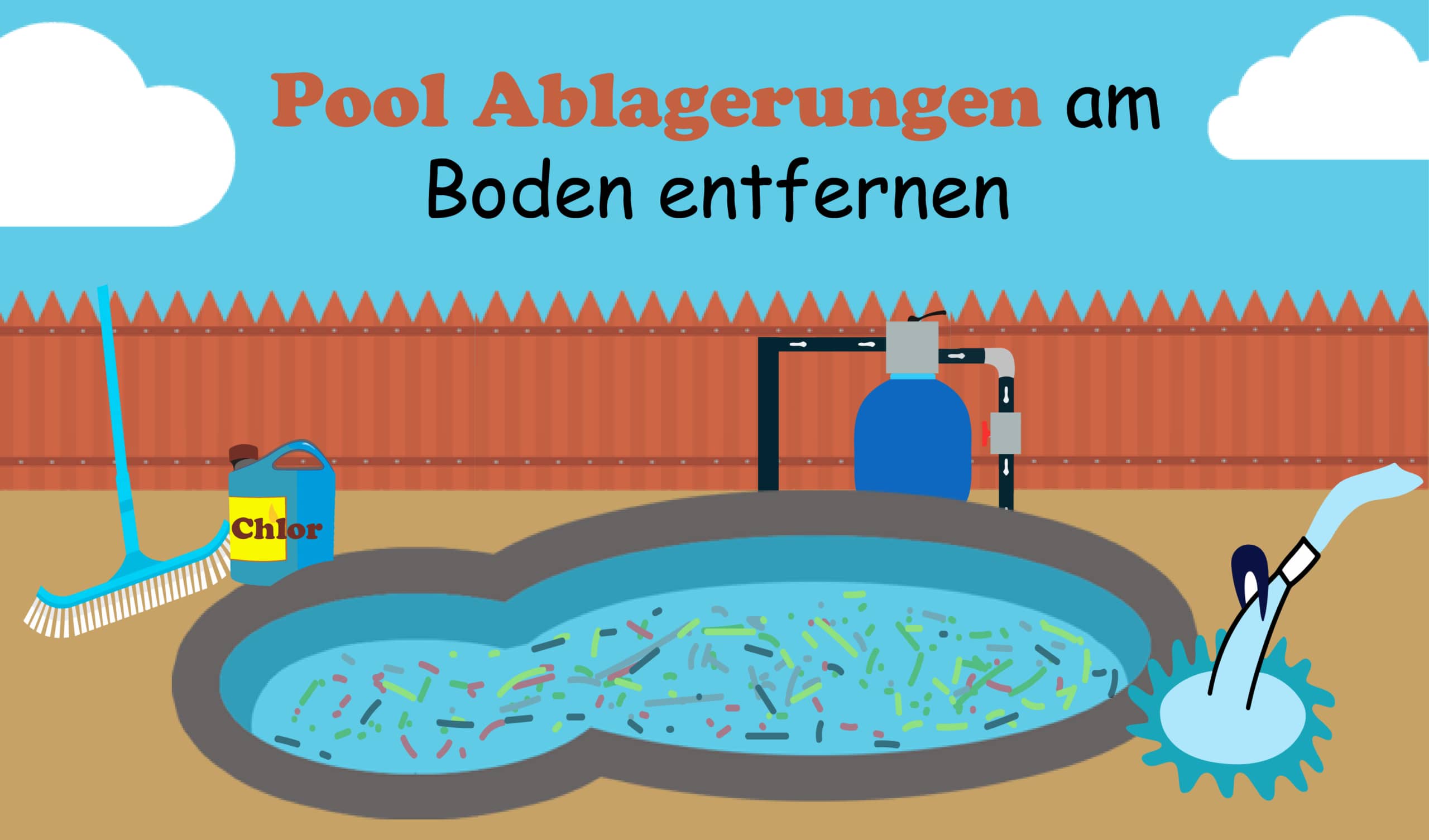 Pool Weiße Ablagerungen Am Boden
