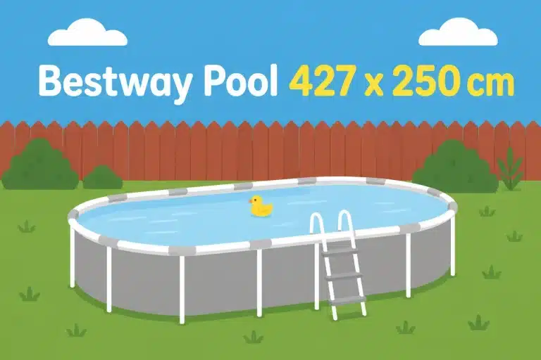 Bestway Pool 427 x 250 cm - Illustration