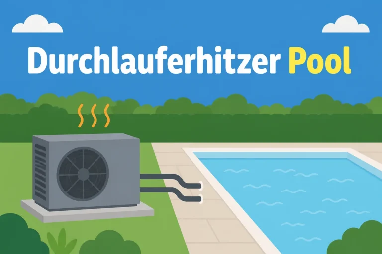 Durchlauferhitzer Pool - Illustration
