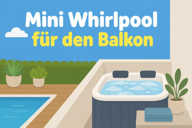 Mini Whirlpool für den Balkon - Illustration