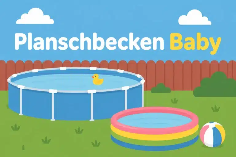 Planschbecken Baby - Illustration