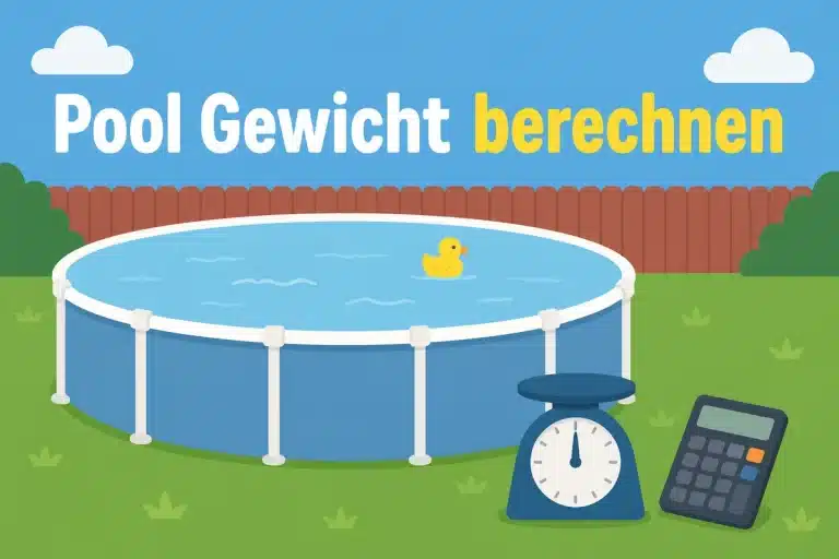 Pool Gewicht berechnen - Illustration