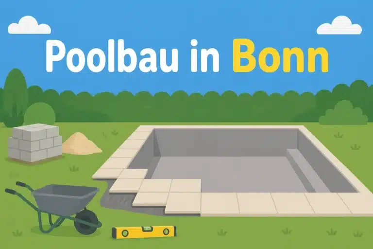 Poolbau in Bonn - Illustration