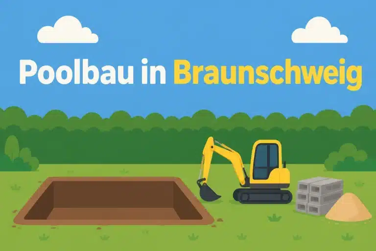 Poolbau in Braunschweig - Illustration