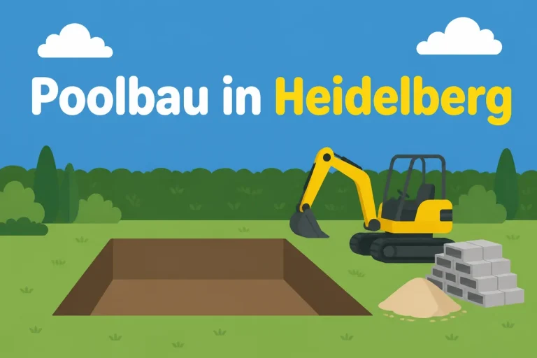 Poolbau in Heidelberg - Illustration