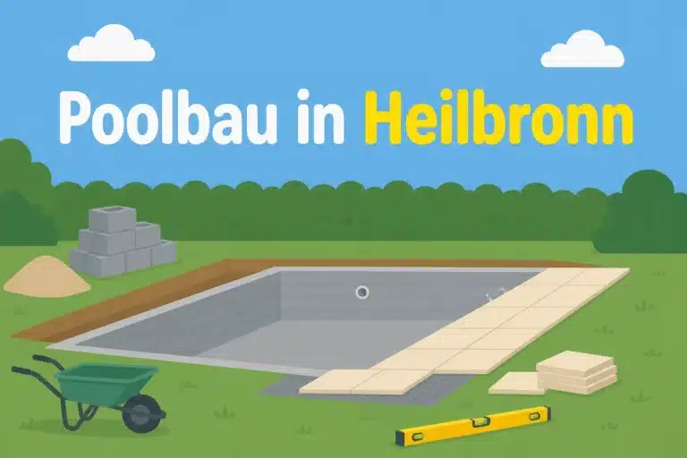 Poolbau in Heilbronn - Illustration