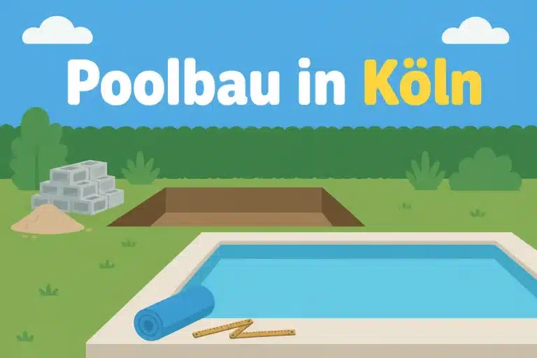 Poolbau in Köln - Illustration