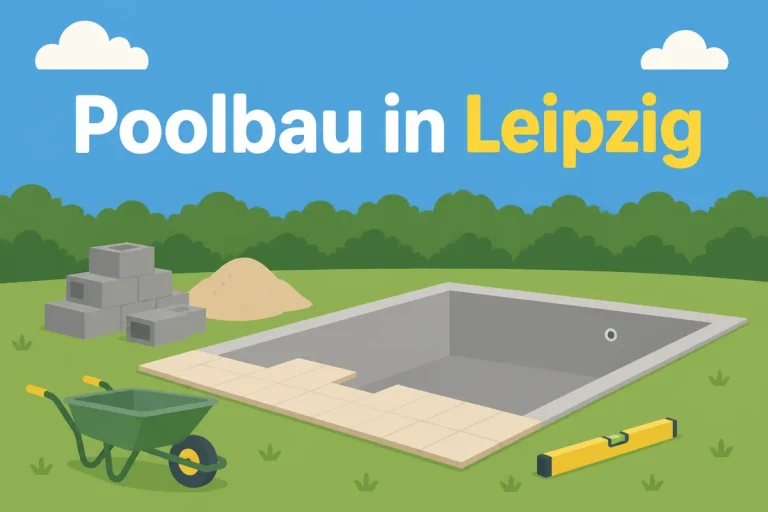 Poolbau in Leipzig - Illustration