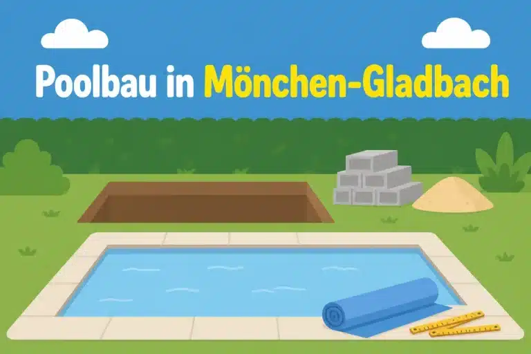 Poolbau in Mönchen-Gladbach - Illustration