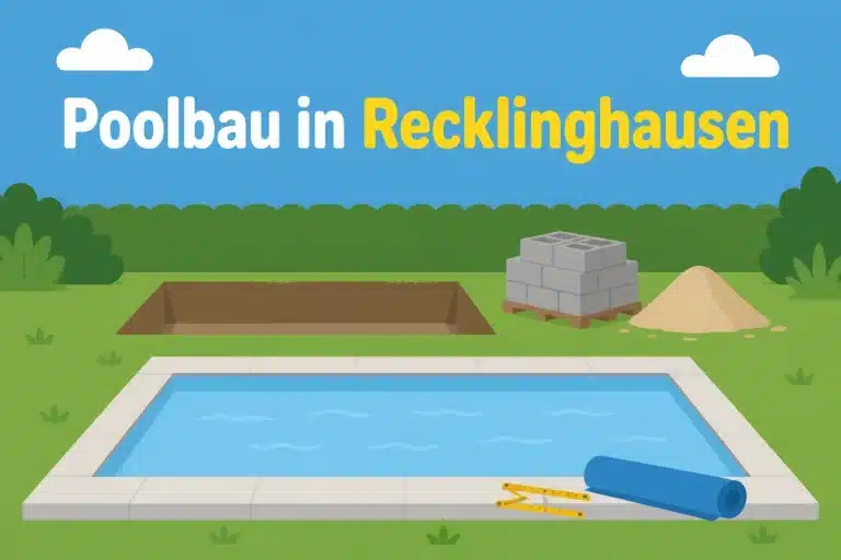 Poolbau in Recklinghausen - Illustration