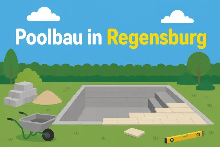 Poolbau in Regensburg - Illustration