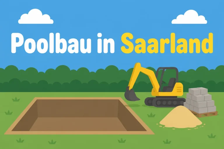 Poolbau in Saarland - Illustration