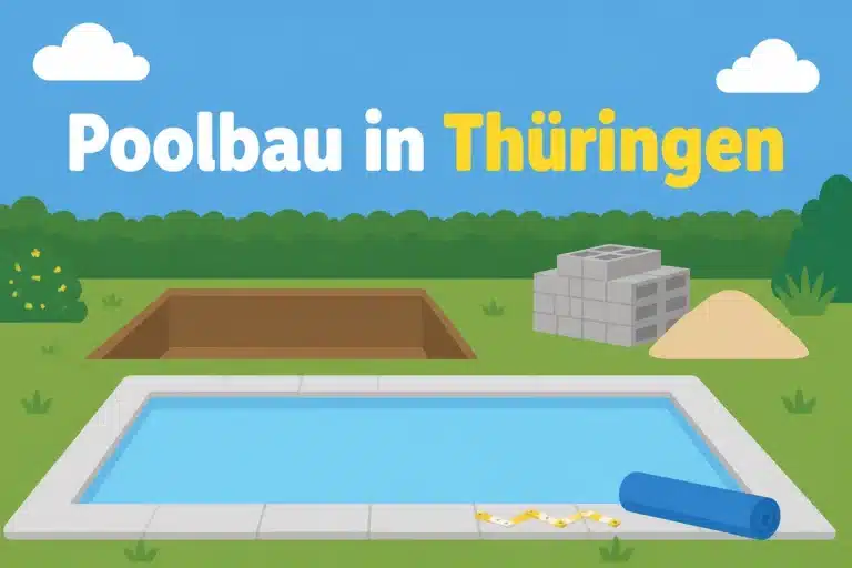 Poolbau in Thüringen - Illustration
