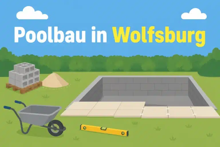 Poolbau in Wolfsburg - Illustration