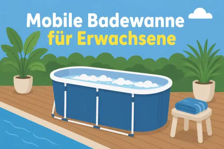 Mobile Badewanne für Erwachsene - Illustration