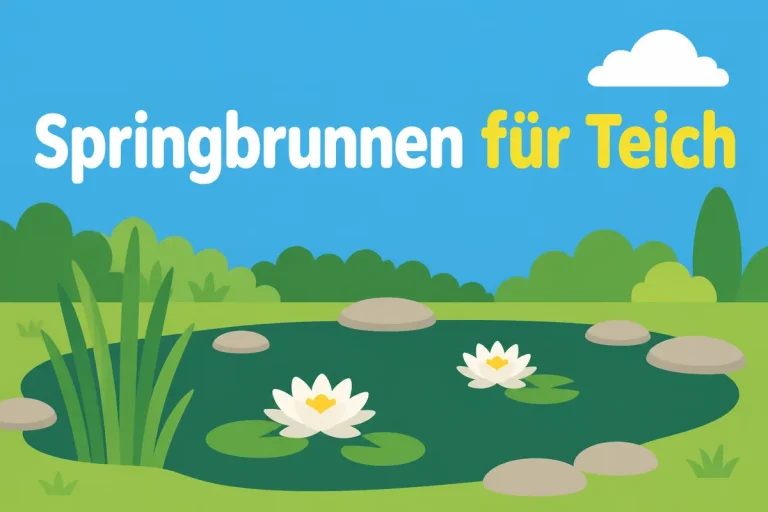 Springbrunnen für Teich - Illustration
