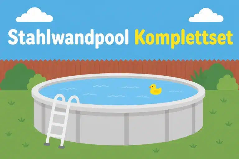 Stahlwandpool Komplettset - Illustration