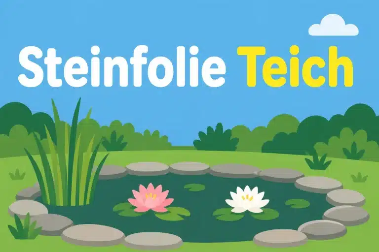 Steinfolie Teich - Illustration