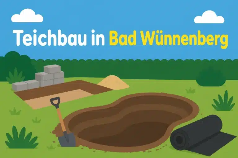 Teichbau in Bad Wünnenberg - Illustration