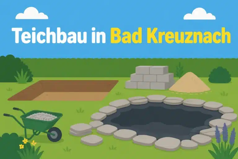 Teichbau in Bad Kreuznach - Illustration
