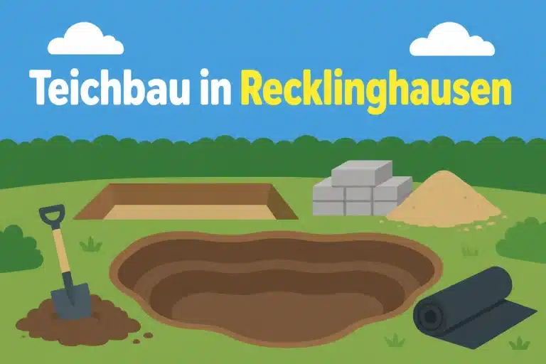 Teichbau in Recklinghausen - Illustration