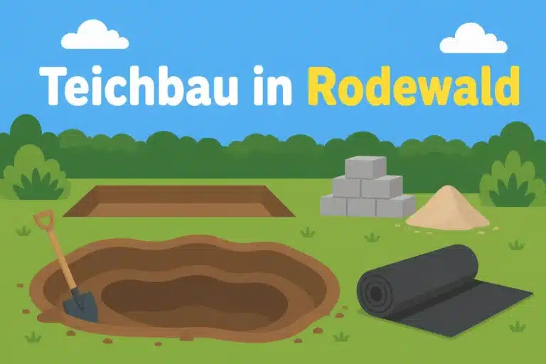 Teichbau in Rodewald - Illustration