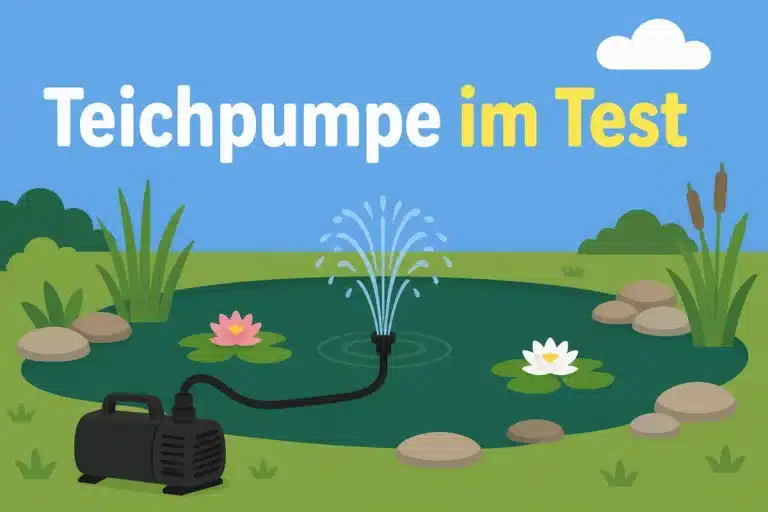 Teichpumpe im Test - Illustration