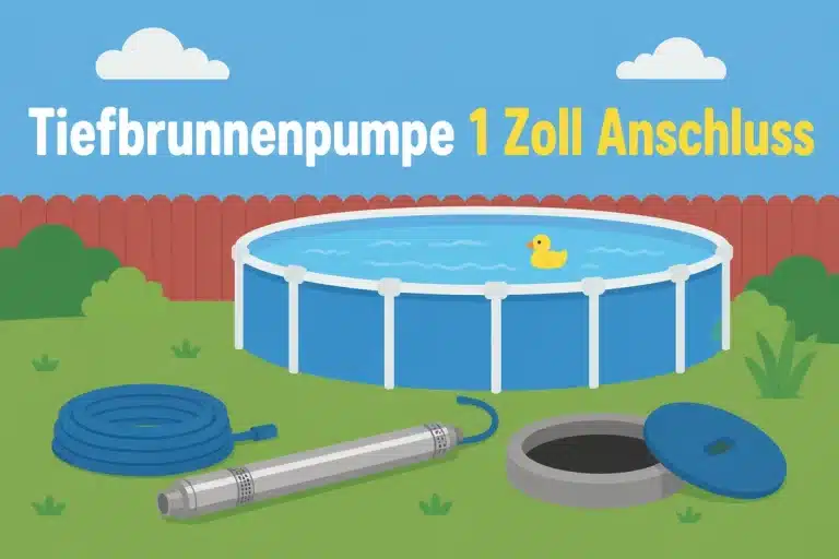 Tiefbrunnenpumpe 1 Zoll Anschluss - Illustration