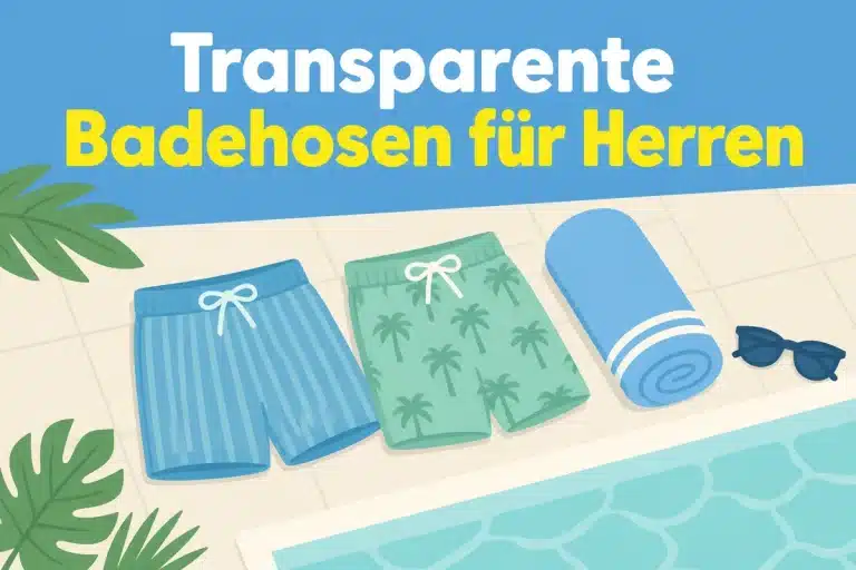 Transparente Badehosen für Herren - Illustration