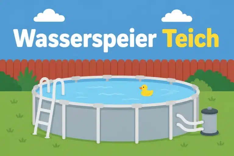 Wasserspeier Teich - Illustration