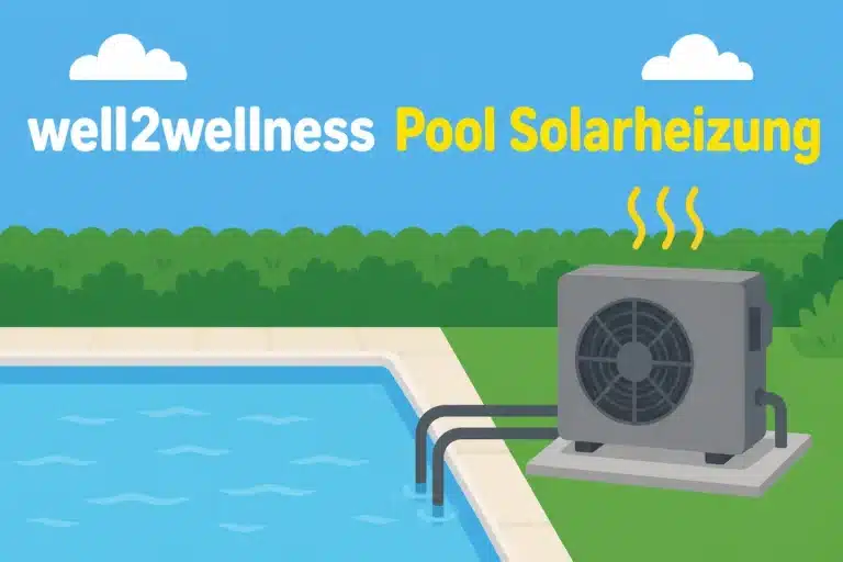 well2wellness Pool Solarheizung - Illustration